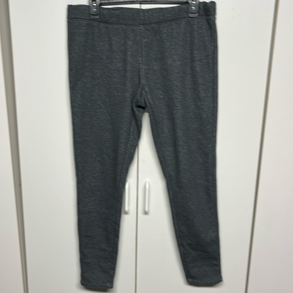 Sonoma Life + Style Faux Fur Lined Leggings Women’s Large Gray Winter Warm
